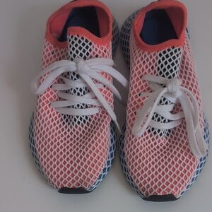 Adidas Women's Sneakers - Red, White, and Blue